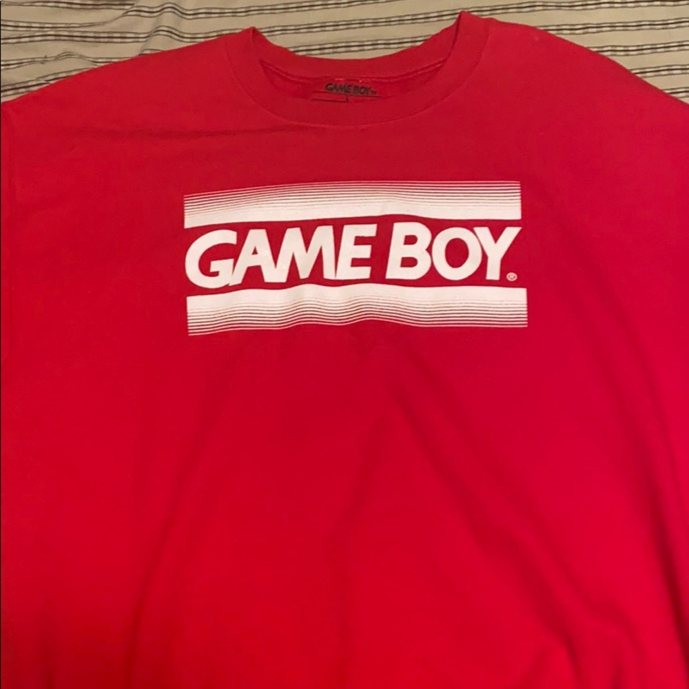 Mens large red gameboy crewneck